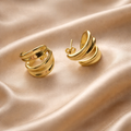 18K vergoldeter Ohrring French