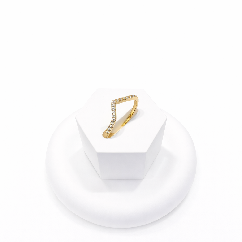 18K Purea verstellbarer Ring Gold