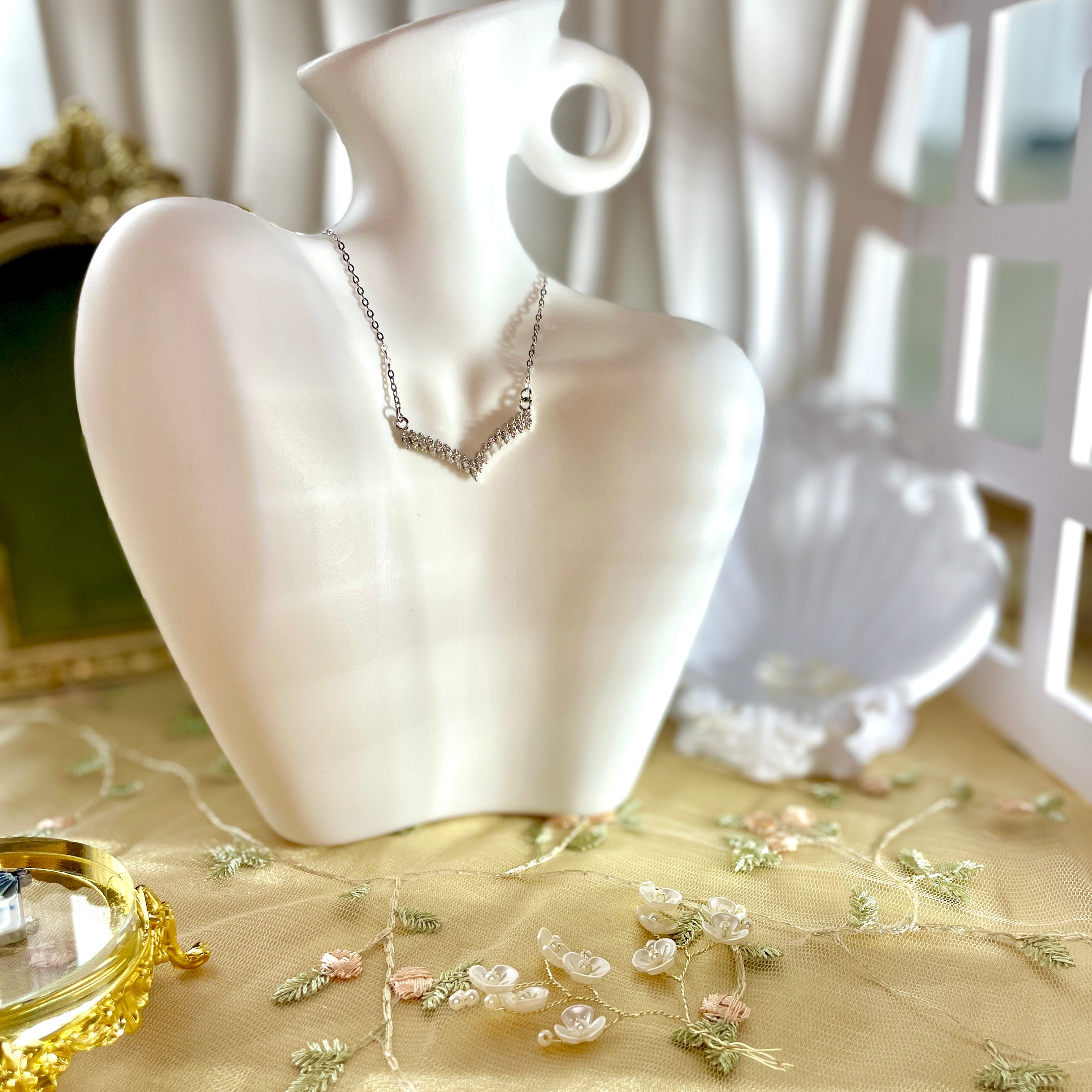 Seraphina Halskette Gold und Silber