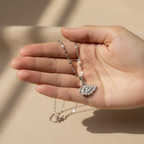 Swan Halskette Gold und Silber