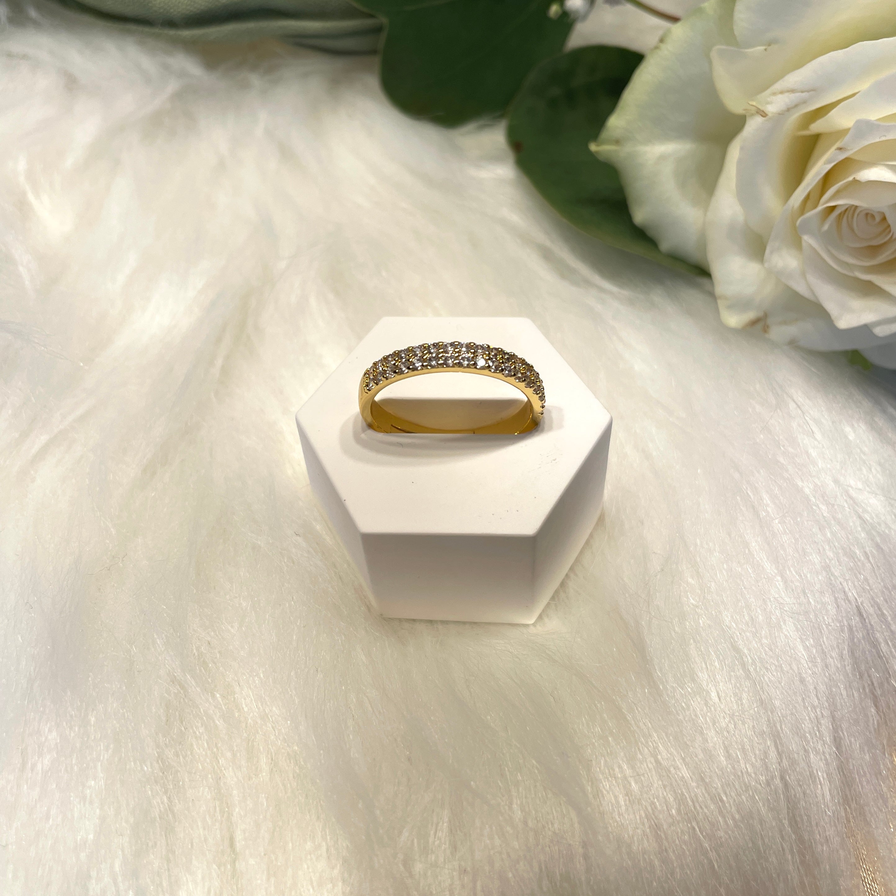 18K Anie verstellbarer Ring Gold