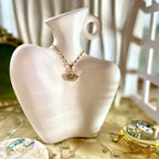 Swan Halskette Gold und Silber