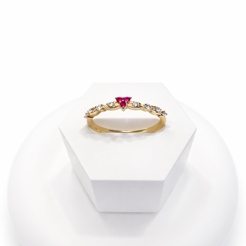 18K Felicia verstellbarer Ring Gold