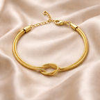 Knot Armband gold und silber