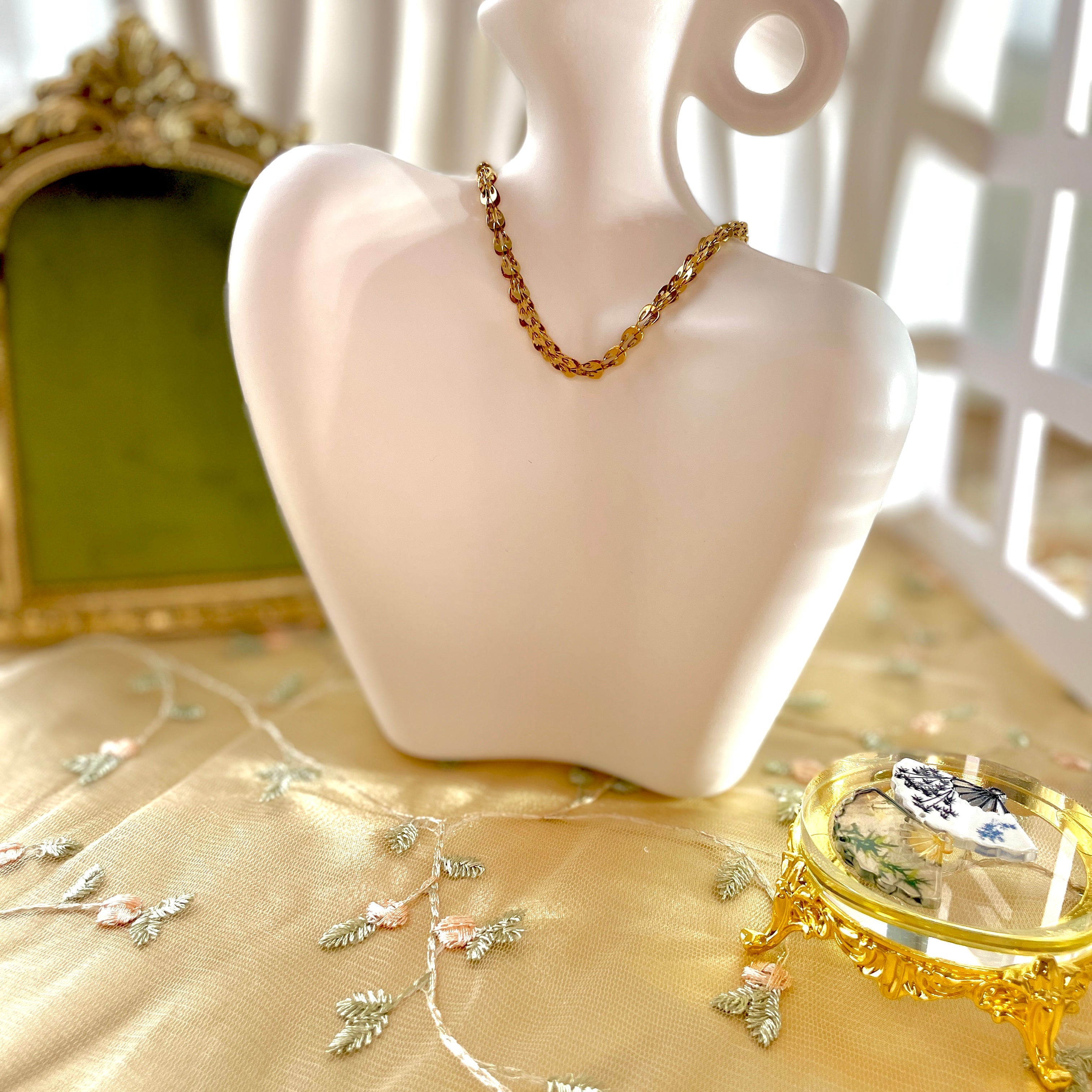 18K Vega Set Halskette + Armband Set