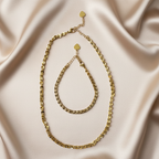 18K Vega Set Halskette + Armband Set