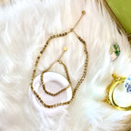 18K Vega Set Halskette + Armband Set