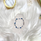 LALE Silber Blau Armkette