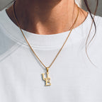 14K Buchstabenhalskette personalisierbar