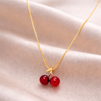Golden Cherry Halskette