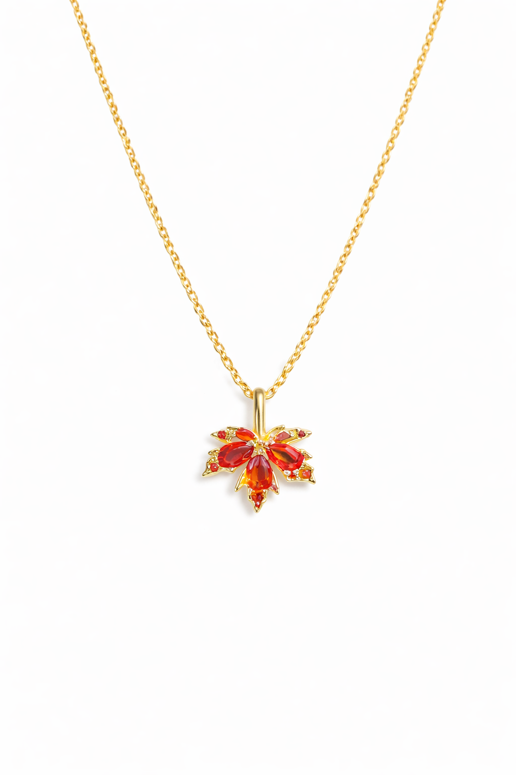 Golden Leaf Halskette