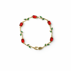 LALE Gold Rot Armkette