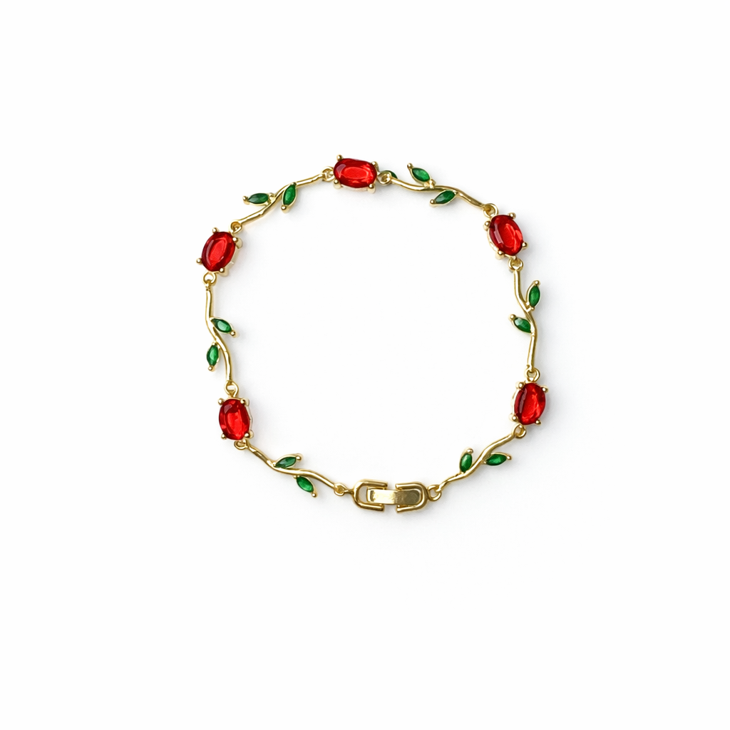 LALE Gold Rot Armkette