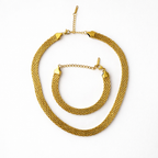 18K Cleo Halskette + Armband Set