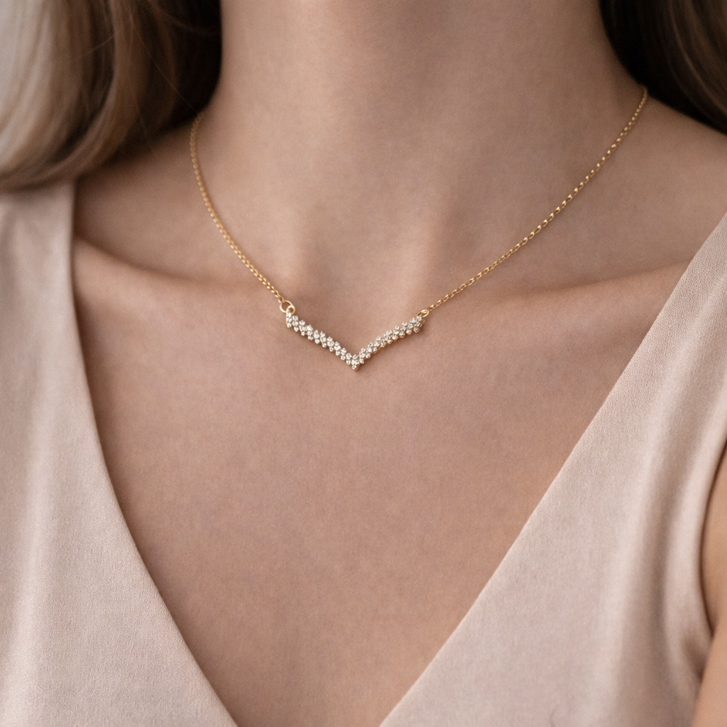 Seraphina Halskette Gold und Silber