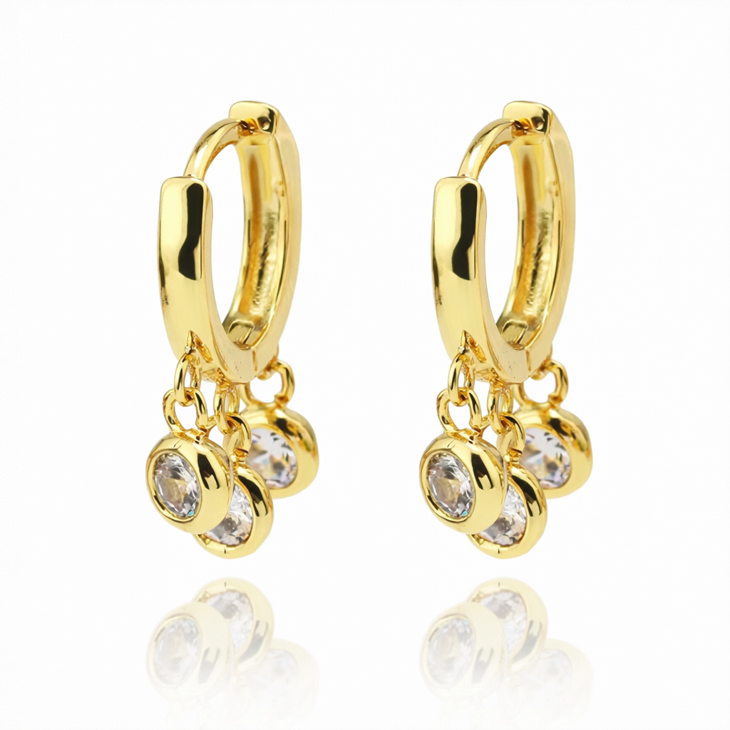 18K vergoldete Pirpir Ohrringe