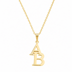 14K Buchstabenhalskette personalisierbar