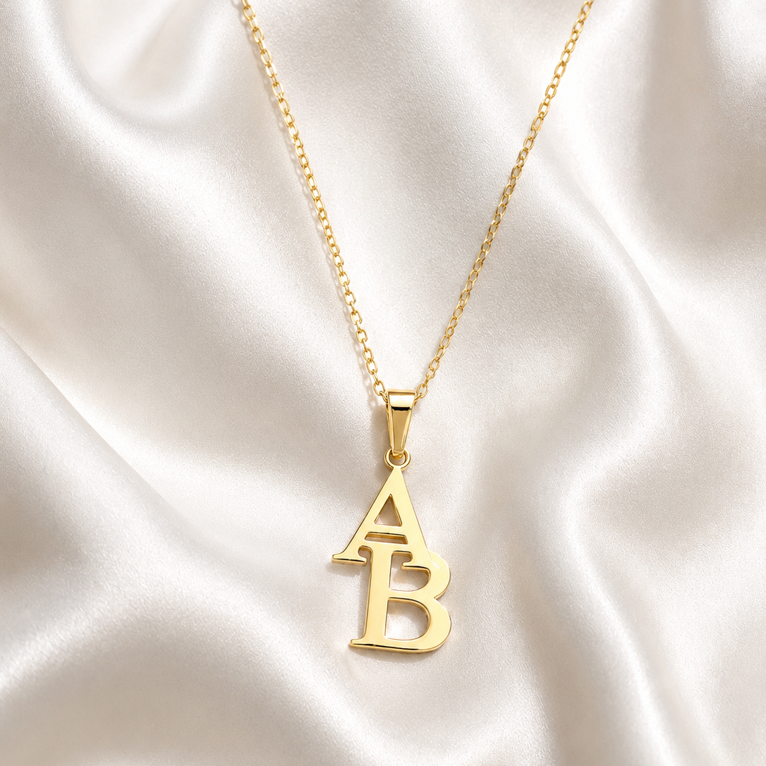 14K Buchstabenhalskette personalisierbar