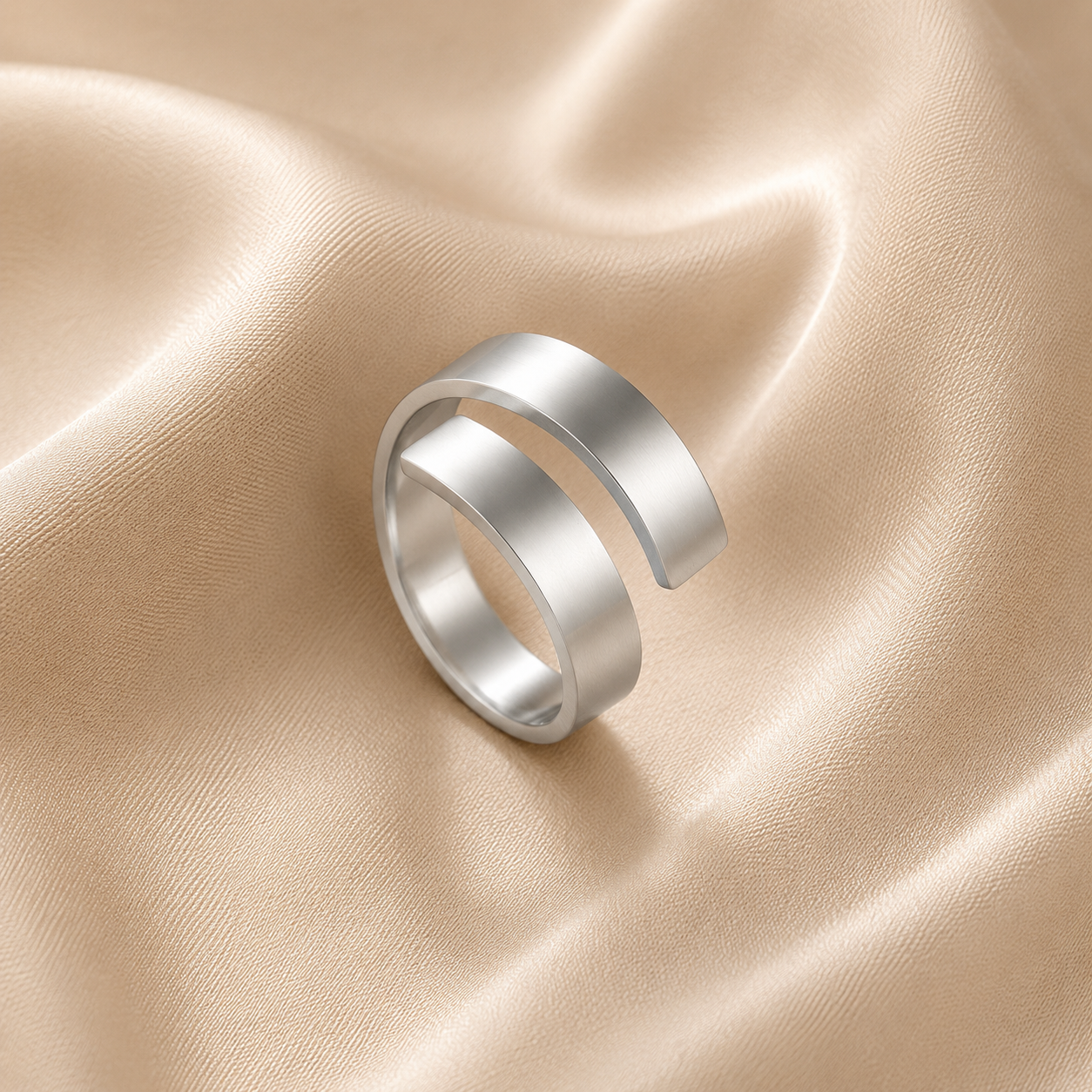 Statementring verstellbar gold und silber