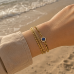 Mare Armband mit edlem Stein vergoldet
