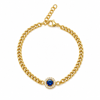Mare Armband mit edlem Stein vergoldet