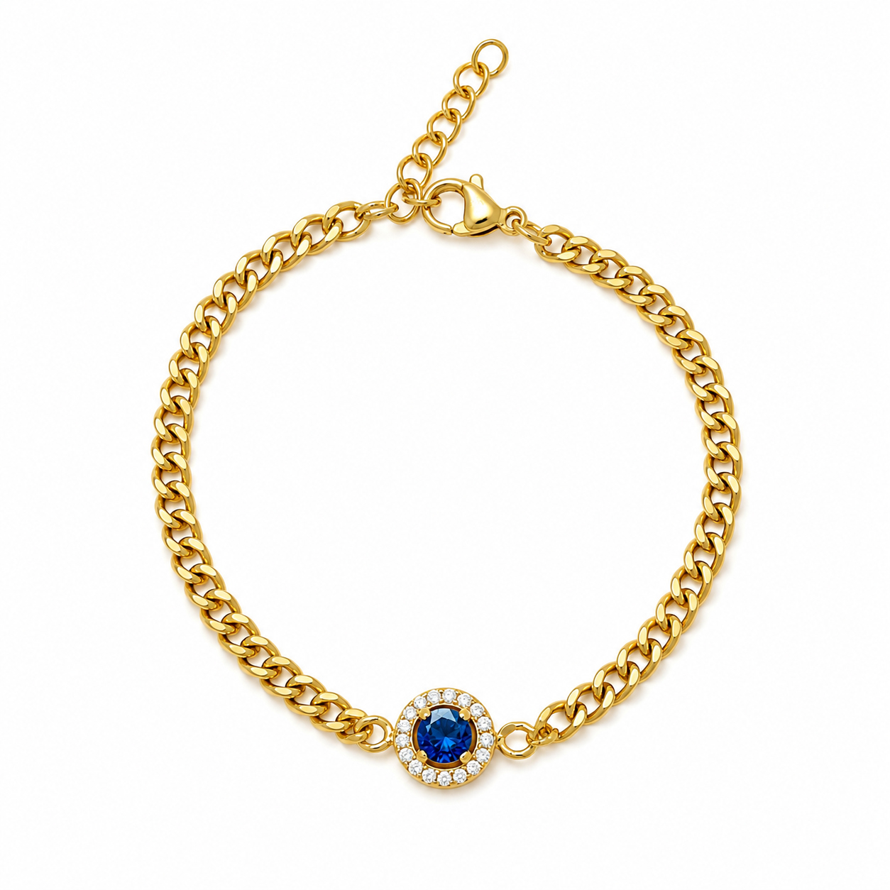 Mare Armband mit edlem Stein vergoldet