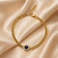 Mare Armband mit edlem Stein vergoldet