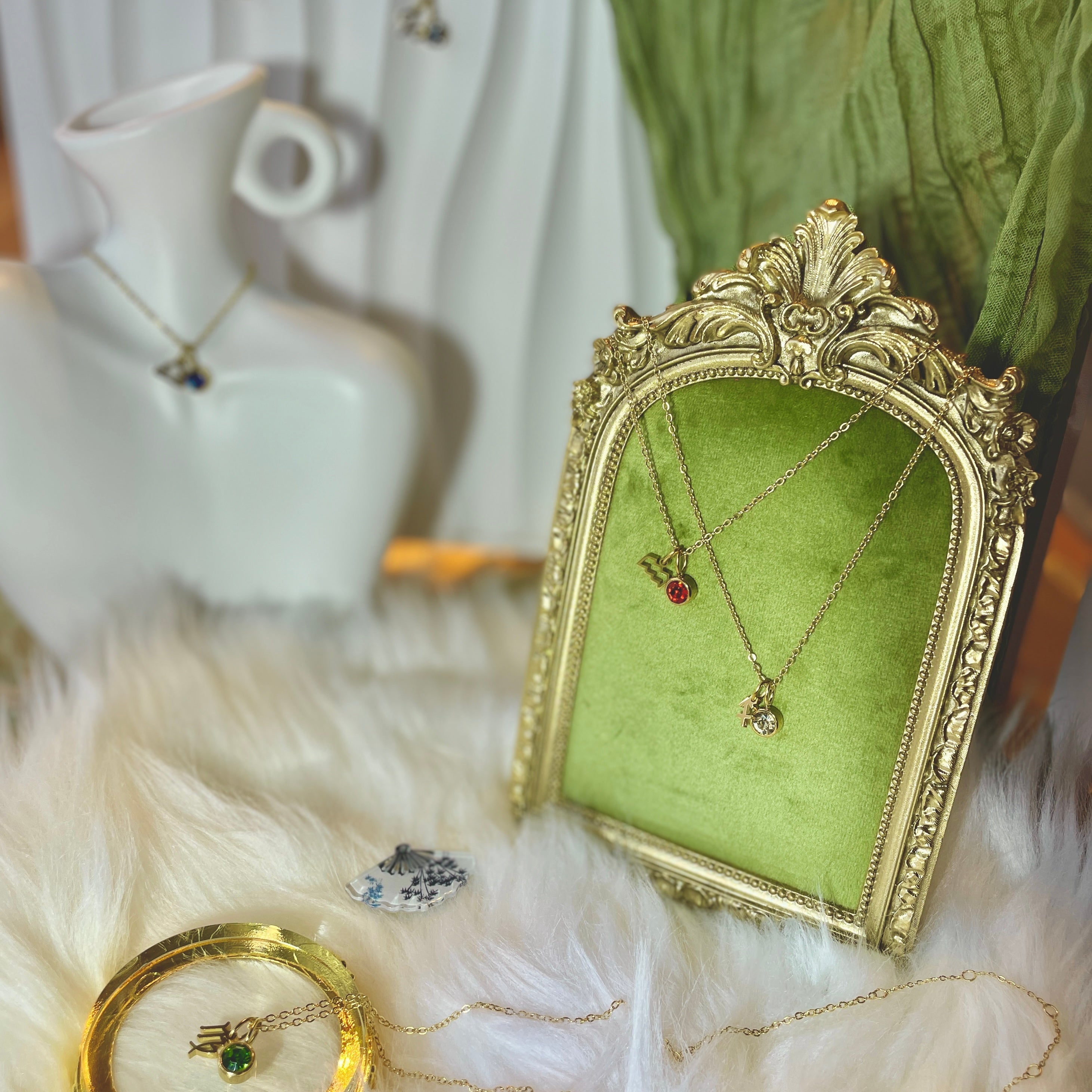 ZODIAC Aquarius Ametheyst Halskette 316L