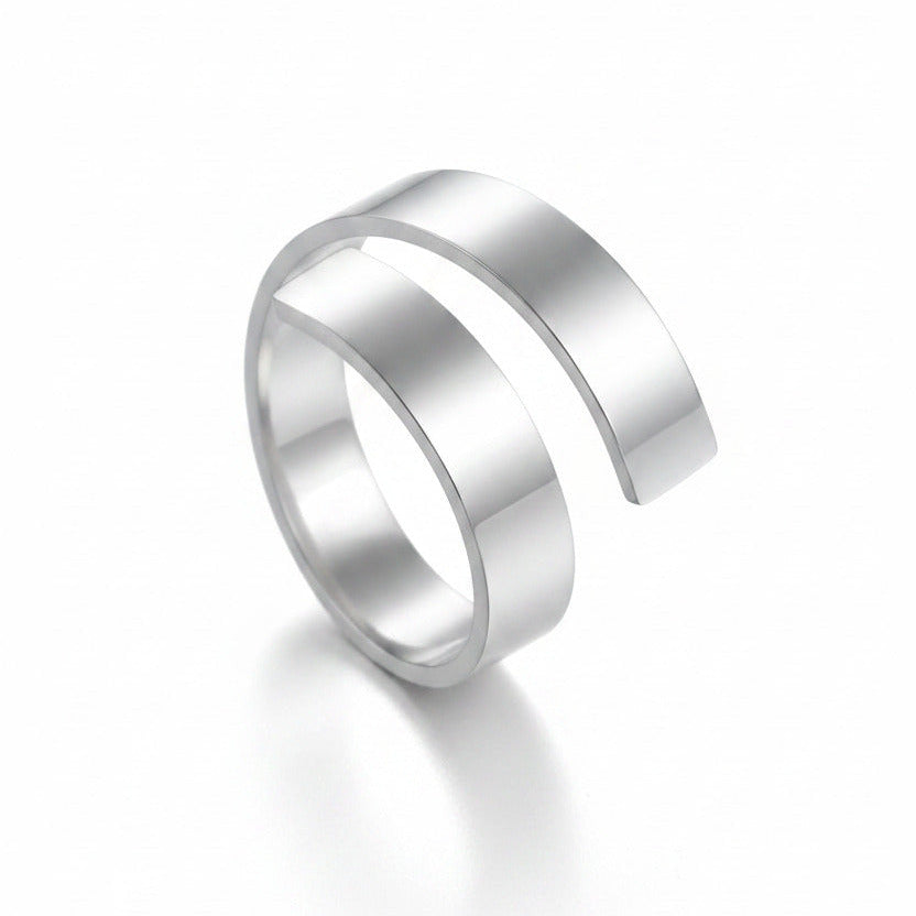 Statementring verstellbar gold und silber