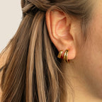 18K vergoldeter Ohrring French