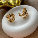18K vergoldeter Ohrring French
